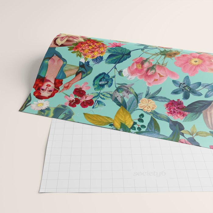 Floral and Pin-Up Girls V Wrapping Paper Gallery Image 2
