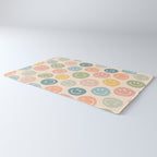 Colorful Smiley Faces Beige Pattern Rug Gallery Image 3
