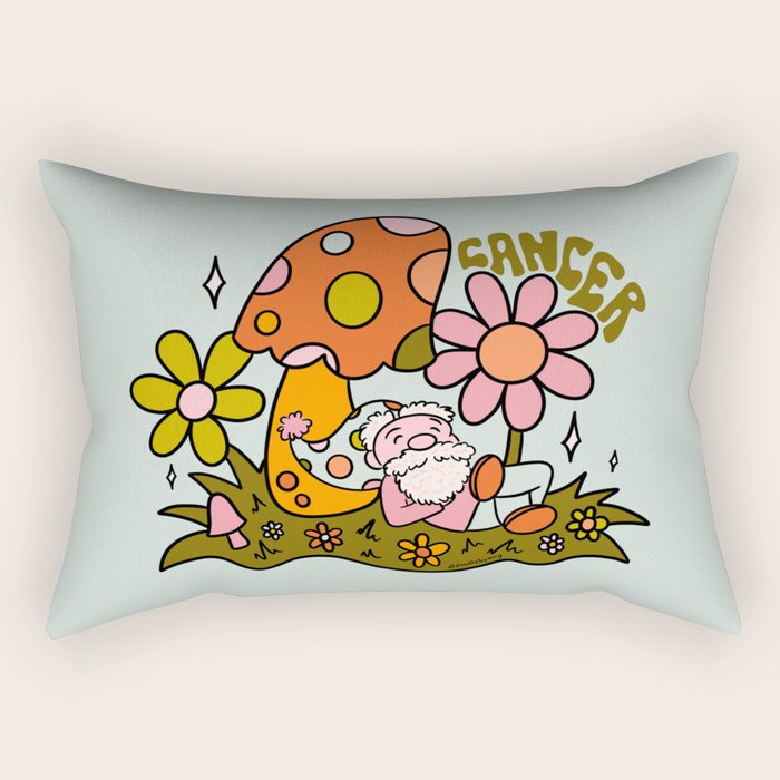 Cancer Gnome Rectangular Pillow Gallery Image 1