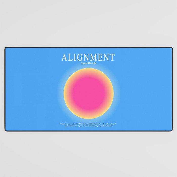 Gradient Angel Numbers: Angel Number 222 - Alignment  Desk Mat Gallery Image 3
