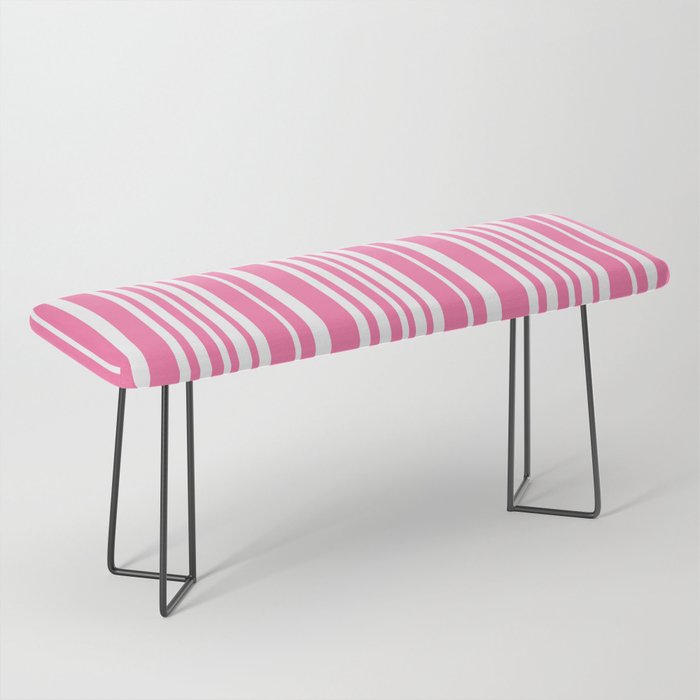 Classic Stripes XXXIII - 90s Barbie Pink Bench Gallery Image 1