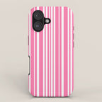 Classic Stripes XXXIII - 90s Barbie Pink iPhone Case Gallery Image 1