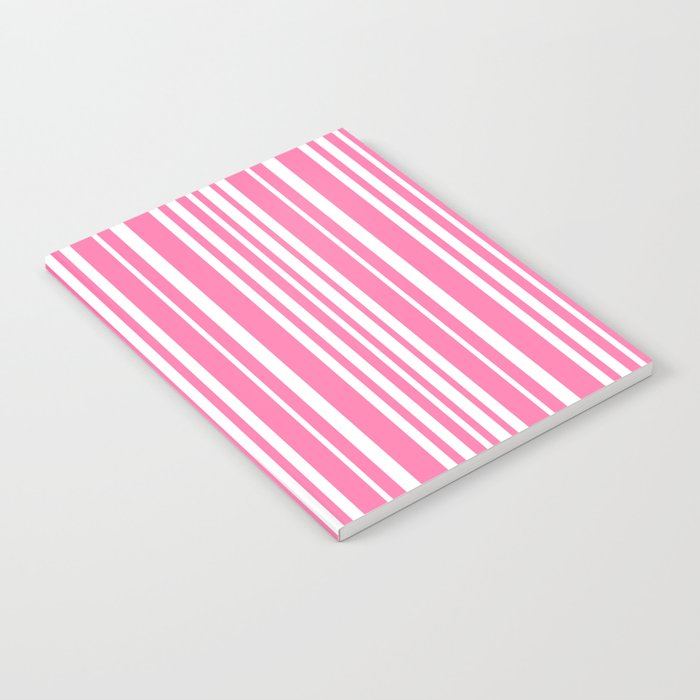 Classic Stripes XXXIII - 90s Barbie Pink Notebook Gallery Image 2