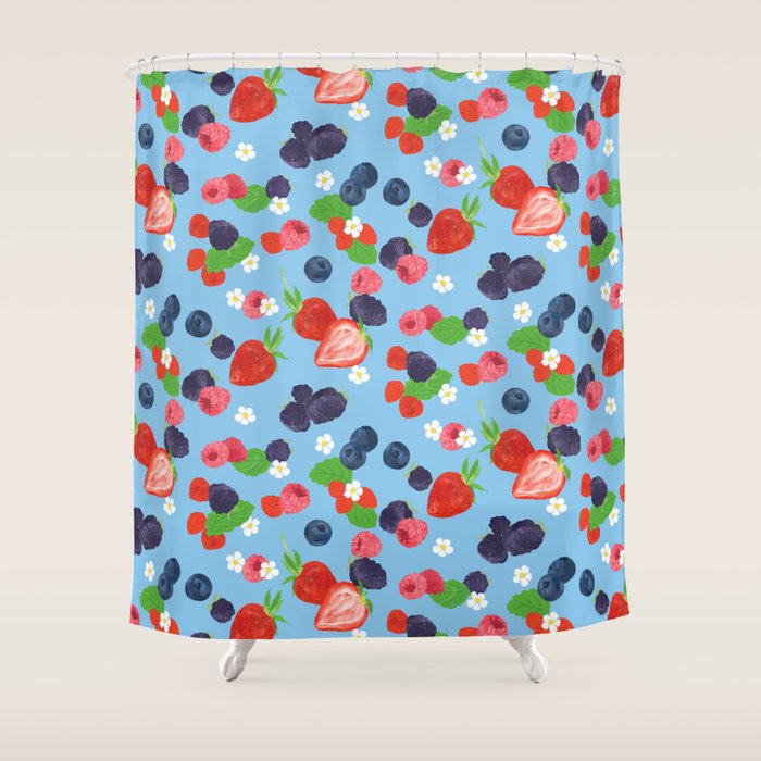 Verry Berry Shower Curtain Gallery Image 1