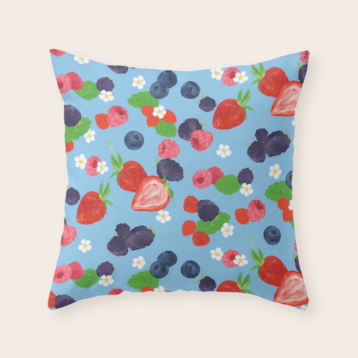 Verry Berry Throw Pillow Gallery Image 1