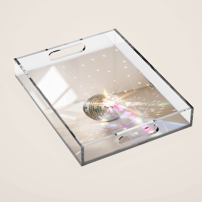 Glitz Glam Disco Ball Acrylic Tray Gallery Image 1