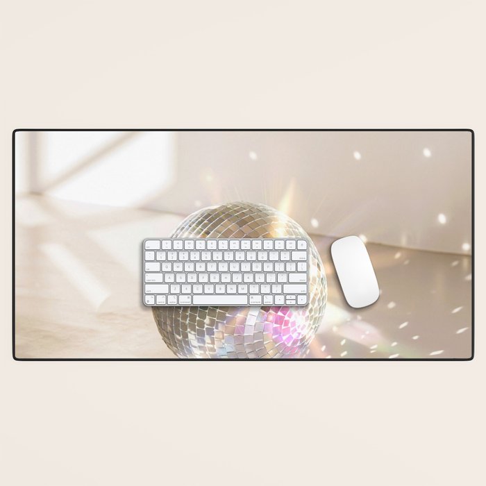 Glitz Glam Disco Ball Desk Mat Gallery Image 1