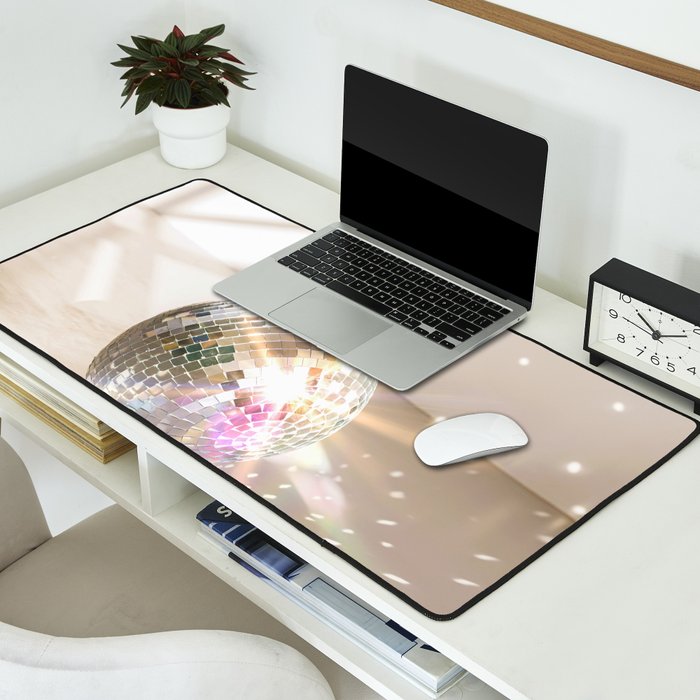 Glitz Glam Disco Ball Desk Mat Gallery Image 2