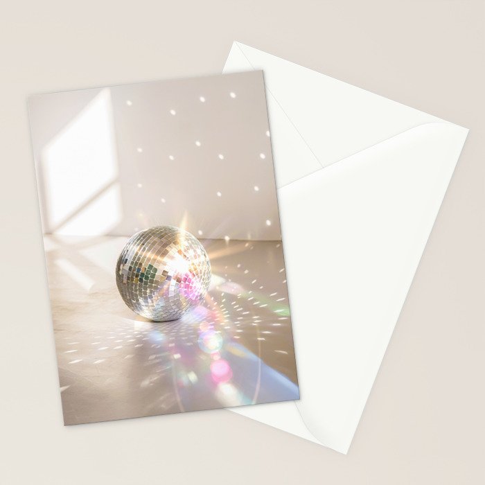 Glitz Glam Disco Ball Stationery Card Gallery Image 2