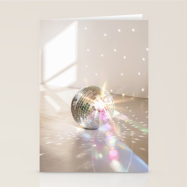 Glitz Glam Disco Ball Stationery Card Gallery Image 2