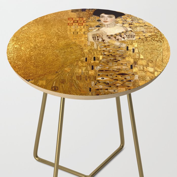 Woman in Gold Portrait by Gustav Klimt Side Table Gallery Image 2