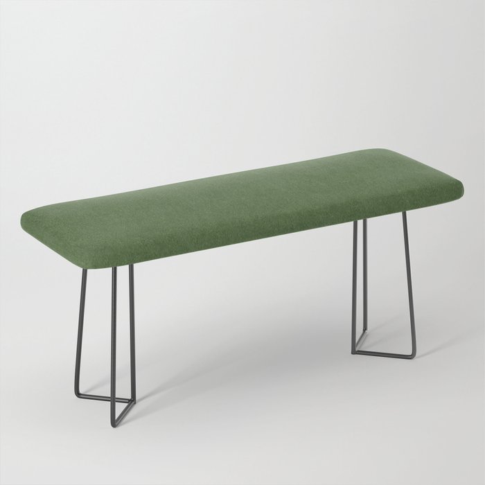 Sage Green Velvet texture Bench Gallery Image 1