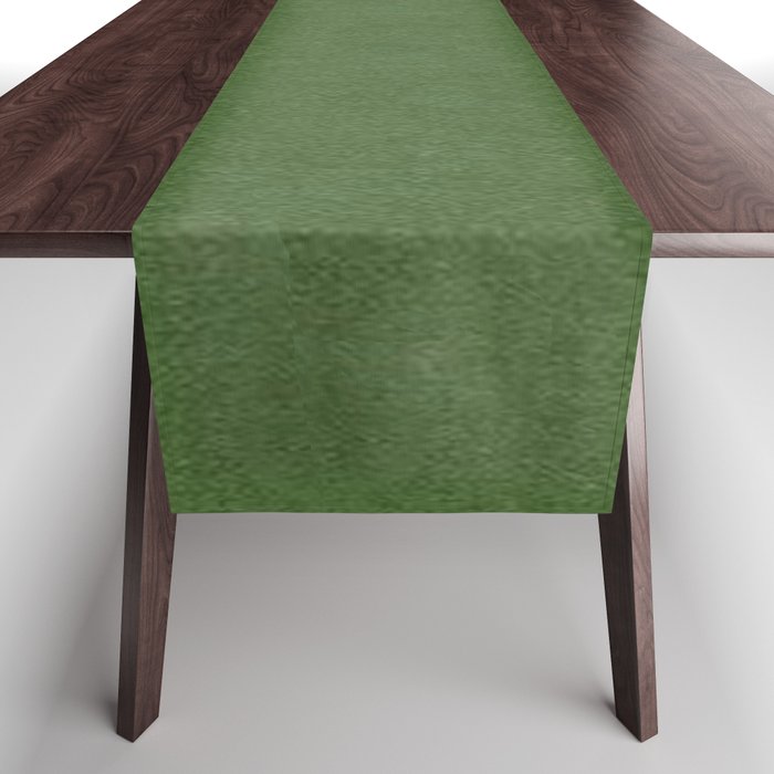 Sage Green Velvet texture Table Runner Gallery Image 1