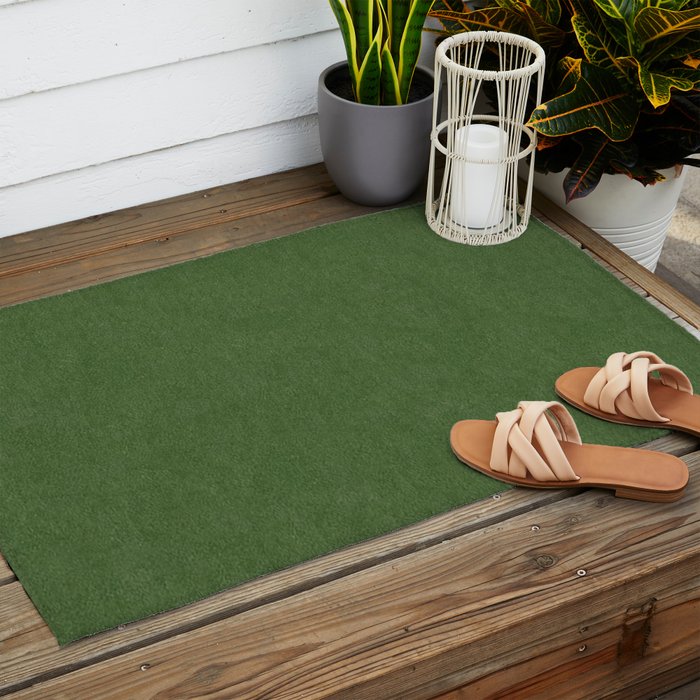 Sage Green Velvet texture Outdoor Rug Gallery Image 2