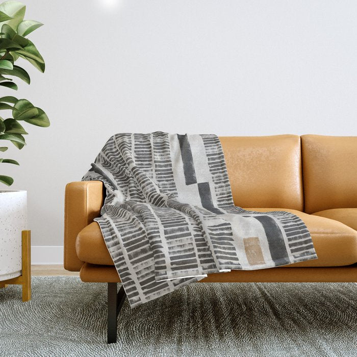 Tribal Rustic Pattern  Throw Blanket Gallery Image 1