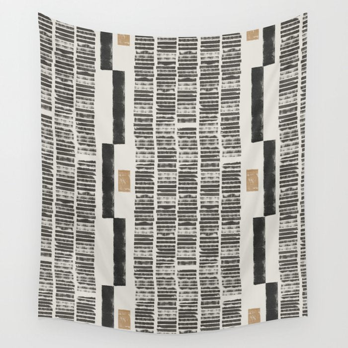 Tribal Rustic Pattern  Wall Tapestry Gallery Image 4