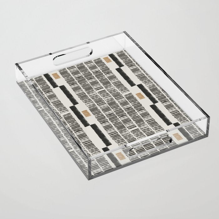 Tribal Rustic Pattern  Acrylic Tray Gallery Image 1