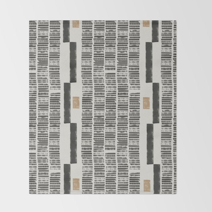 Tribal Rustic Pattern  Throw Blanket Gallery Image 2