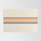 Preda - Classic Motley 70s Vintage Style Retro Stripes Rug Gallery Image 2