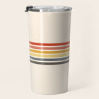 Preda - Classic Motley 70s Vintage Style Retro Stripes Travel Mug Gallery Image 3