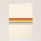 Preda - Classic Motley 70s Vintage Style Retro Stripes Stationery Card Gallery Image 2