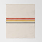 Preda - Classic Motley 70s Vintage Style Retro Stripes Throw Blanket Gallery Image 2