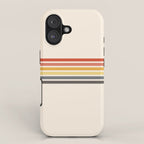 Preda - Classic Motley 70s Vintage Style Retro Stripes iPhone Case Gallery Image 1