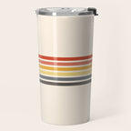 Preda - Classic Motley 70s Vintage Style Retro Stripes Travel Mug Gallery Image 2