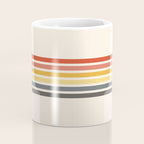 Preda - Classic Motley 70s Vintage Style Retro Stripes Coffee Mug Gallery Image 4