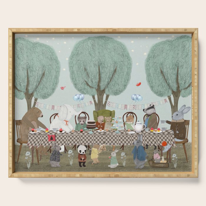 little tea party Serving Tray Gallery Image 1