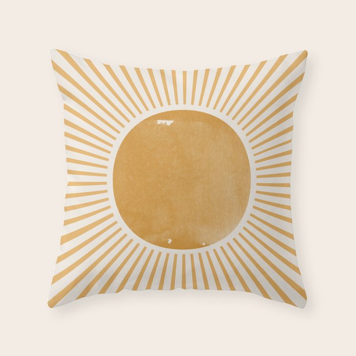 Boho Sun Throw Pillow Gallery Image 6