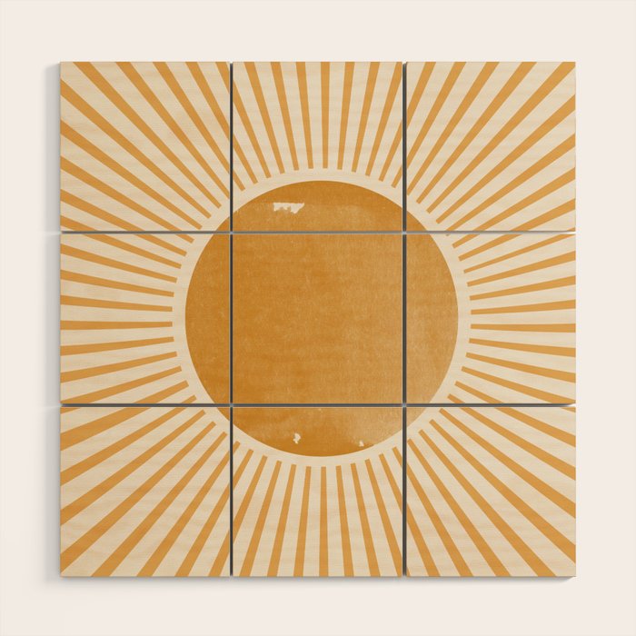 Boho Sun Wood Wall Art Gallery Image 1