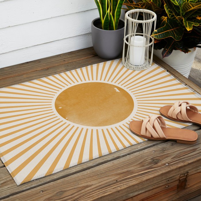 Boho Sun Outdoor Rug Gallery Image 2