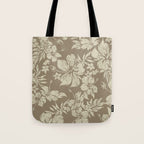 Hibiscus Pareau Hawaiian Floral Aloha Shirt Print Tote Bag Gallery Image 1