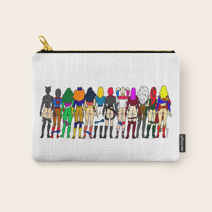 Superhero Butts - Girls Superheroine Butts LV Carry All Pouch Gallery Image 1