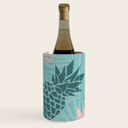 Summer, Pineapple Art, Pink, Turquoise, Teal Wine Chiller Gallery Image 2