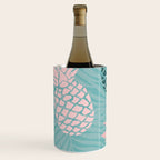 Summer, Pineapple Art, Pink, Turquoise, Teal Wine Chiller Gallery Image 3