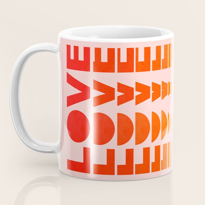 Abstraction_LOVE_SUNSET_Minimalism_001 Coffee Mug Gallery Image 3