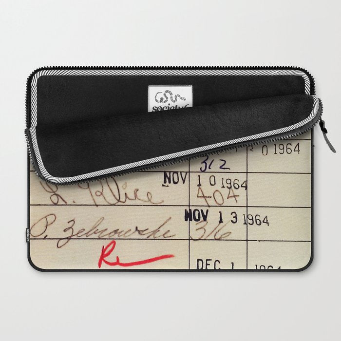 Library Card 23322 Laptop Sleeve Gallery Image 2