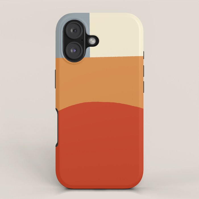 Bauhaus Reflection Number 1 - Navy Colors  iPhone Case Gallery Image 1