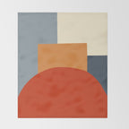 Bauhaus Reflection Number 1 - Navy Colors  Throw Blanket Gallery Image 2