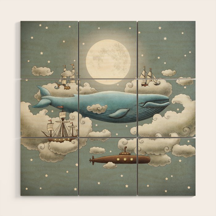 Ocean Meets Sky Wood Wall Art Gallery Image 1