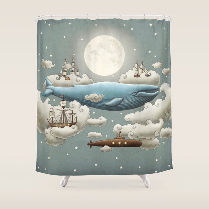 Ocean Meets Sky Shower Curtain