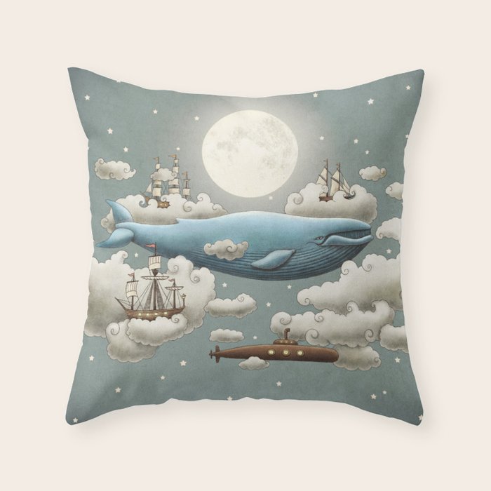Ocean Meets Sky Throw Pillow Gallery Image 1