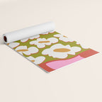 70's retro Bloom Yoga Mat Gallery Image 2