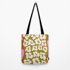 70's retro Bloom Tote Bag Gallery Image 2