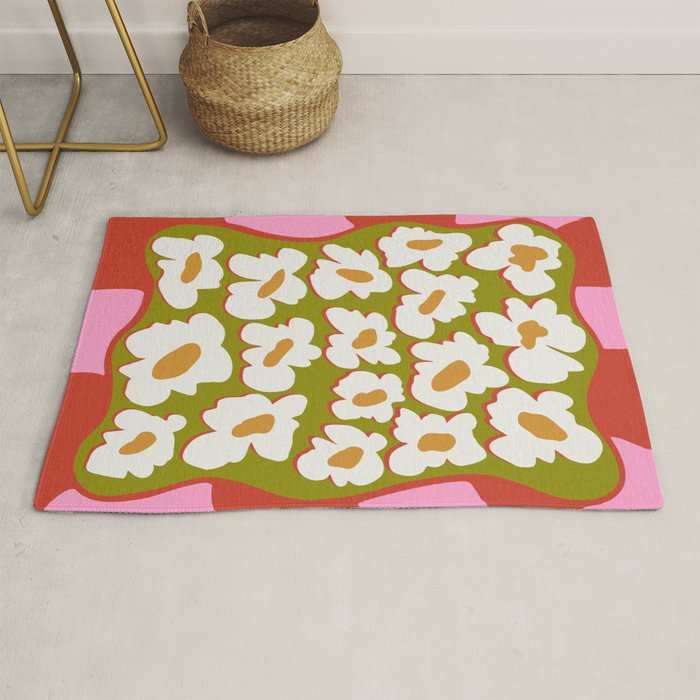 70's retro Bloom Rug Gallery Image 1