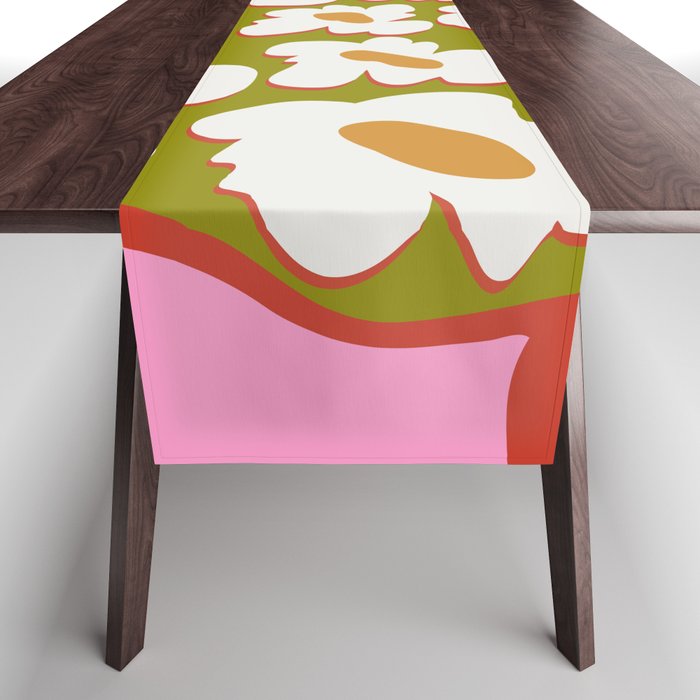 70's retro Bloom Table Runner Gallery Image 1
