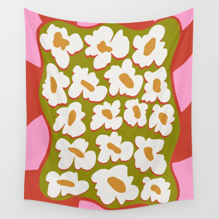 70's retro Bloom Wall Tapestry Gallery Image 4