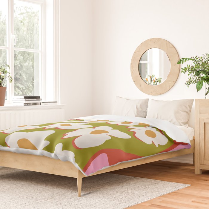70's retro Bloom Duvet Cover Gallery Image 2
